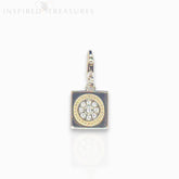 Silver Gold-Toned Book - Charm
